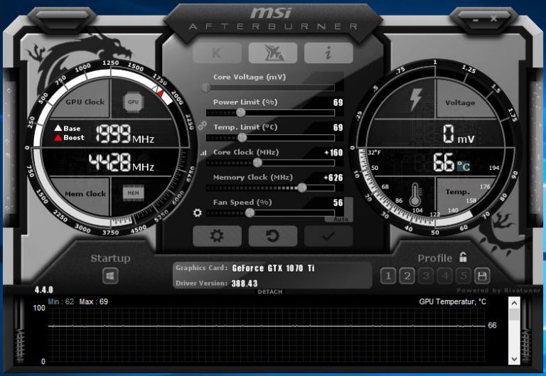 Разгон 1070 ti msi afterburner